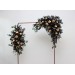 Flower Arch Arrangement in Black, Burgundy, Gold & Green | Faux Floral Archway for Wedding