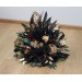 Standing flowers in burgundy black gold green color scheme. Aisle flowers. Wedding decorations. Floor flowers. 5305
