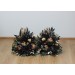 Standing flowers in burgundy black gold green color scheme. Aisle flowers. Wedding decorations. Floor flowers. 5305