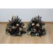 Standing flowers in burgundy black gold green color scheme. Aisle flowers. Wedding decorations. Floor flowers. 5305