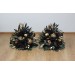 Standing flowers in burgundy black gold green color scheme. Aisle flowers. Wedding decorations. Floor flowers. 5305