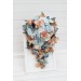 Wedding Bouquets in Sky Blue, Dusty Terracotta & Beige | Faux Bridal & Bridesmaid Bouquets