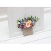 Pocket Boutonniere in Cream, Pink, Blue & Peach | Faux Flower Accessories