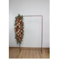 Flower Arch Arrangement in Rust, Orange & Gold | Faux Floral Archway for Wedding