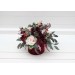 Burgundy blush pink centerpiece. Table decor. Wedding flowers in box. 5080