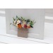 Pocket Boutonniere in Orange, Peach & Blue | Faux Flower Accessories