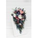 Wedding Bouquets in Dusty Rose, Mauve & Navy Blue | Faux Bridal & Bridesmaid Bouquets