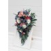 Wedding Bouquets in Dusty Rose, Mauve & Navy Blue | Faux Bridal & Bridesmaid Bouquets