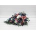Wedding Bouquets in Dusty Rose, Mauve & Navy Blue | Faux Bridal & Bridesmaid Bouquets