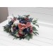 Wedding Bouquets in Dusty Rose, Mauve & Navy Blue | Faux Bridal & Bridesmaid Bouquets
