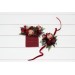 Pocket Boutonniere in Burgundy & Dusty Rose | Faux Flower Accessories