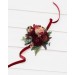 Pocket Boutonniere in Burgundy & Dusty Rose | Faux Flower Accessories