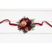 Pocket Boutonniere in Burgundy & Dusty Rose | Faux Flower Accessories