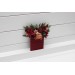 Pocket Boutonniere in Burgundy & Dusty Rose | Faux Flower Accessories