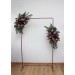 Flower Arch Arrangement in Burgundy & Dusty Rose | Faux Floral Archway for Wedding