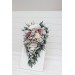 Wedding Bouquets in Dusty Purple, Pale Turquoise & Cream | Faux Bridal & Bridesmaid Bouquets