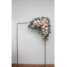 Flower Arch Arrangement in Blush Pink, White, Peach & Yellow | Faux Floral Archway for Wedding