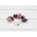 Set of 6 bobby pins in emerald green purple magenta teal color scheme. Jewel-tone wedding.Hair accessories. Flower accessories for wedding. 5055