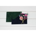 Set of 6 bobby pins in emerald green purple magenta teal color scheme. Jewel-tone wedding.Hair accessories. Flower accessories for wedding. 5055
