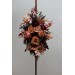 Flower Arch Arrangement in Burgundy & Terracotta | Faux Floral Archway for Wedding