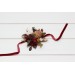 Wedding boutonnieres and wrist corsage in burgundy ivory white brown color scheme. Flower accessories. Pocket boutonniere. 5310