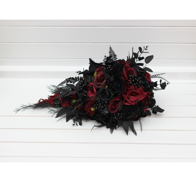 Black and Burgundy Wedding Bouquets – Gothic & Moody Bridal and Bridesmaid Designs