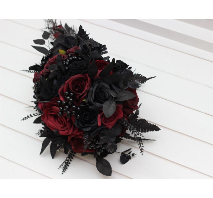 Black and Burgundy Wedding Bouquets – Gothic & Moody Bridal and Bridesmaid Designs