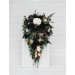Hunter Green, Ivory, Black, and Gold Wedding Bouquets – Classic & Cascading Bridal Designs