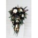 Hunter Green, Ivory, Black, and Gold Wedding Bouquets – Classic & Cascading Bridal Designs