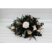 Hunter Green, Ivory, Black, and Gold Wedding Bouquets – Classic & Cascading Bridal Designs