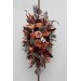 Flower Arch Arrangement in Burgundy & Terracotta | Faux Floral Archway for Wedding
