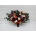 Wedding Bouquets in Burnt Orange, Burgundy & Cream | Faux Bridal & Bridesmaid Bouquets