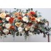 Flower Arch Arrangement in Rust, Orange & Cream | Faux Floral Archway for Wedding