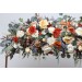 Flower Arch Arrangement in Rust, Orange & Cream | Faux Floral Archway for Wedding