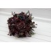 Wedding Bouquets in Deep Purple & Burgundy | Cascading Faux Bridal & Bridesmaid Bouquets