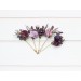 Set of 5 bobby pins in purple lilac color scheme. Hair accessories. Flower accessories for wedding. 5326