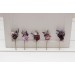 Set of 5 bobby pins in purple lilac color scheme. Hair accessories. Flower accessories for wedding. 5326