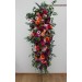 Flower Arch Arrangement in Orange, Pink & Magenta | Faux Floral Archway for Wedding