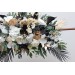 Flower Arch Arrangement in Black, Gold & White | Faux Floral Archway for Wedding