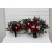 Wedding Bouquets in Burgundy, Red, Beige, Teal & Blue | Faux Bridal & Bridesmaid Bouquets