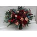 Wedding Bouquets in Burgundy, Red, Beige, Teal & Blue | Faux Bridal & Bridesmaid Bouquets