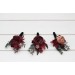 Wedding boutonnieres and wrist corsage in burgundy beige color scheme. Flower accessories. 5327