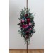 Flower Arch Arrangement in Jewel-Tone Colors | Faux Floral Archway for Wedding