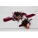 Wedding boutonnieres and wrist corsage in purple peach burgundy magenta color scheme. Flower accessories. 5316