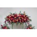 Flower Arch Arrangement in Magenta, Peach & Coral | Faux Floral Archway for Wedding