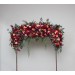 Flower Arch Arrangement in Magenta, Peach & Coral | Faux Floral Archway for Wedding
