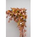 Flower Arch Arrangement in Rust & Ivory | Faux Sunflower Floral Archway for Wedding