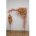 Flower Arch Arrangement in Rust & Ivory | Faux Sunflower Floral Archway for Wedding
