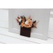 Wedding Boutonnieres & Wrist Corsage in Deep Purple, Terracotta & Beige | Faux Flower Accessories