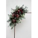 Flower Arch Arrangement in Burgundy & Dusty Rose | Faux Floral Archway for Wedding